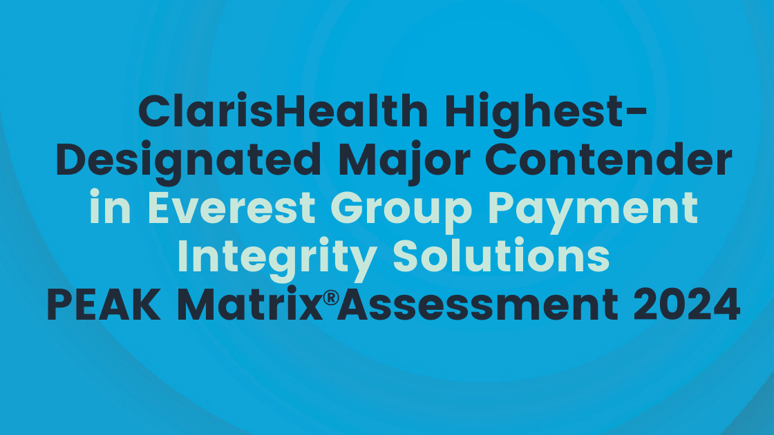 ClarisHealth | ClarisHealth Highest-Designated Major Contender in ...